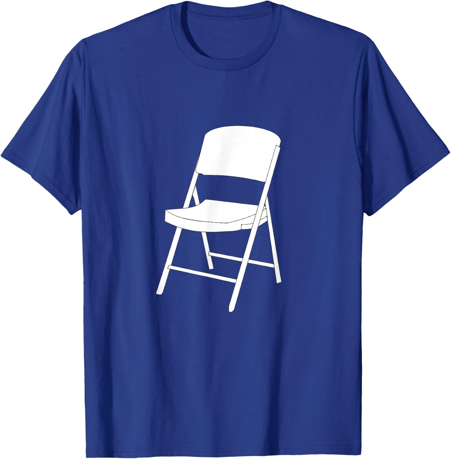 Folding Chair Shirts -Adults Classic Fit Cotton 100% Black Small T-Shirt - T-Shirt | Royal