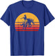 Retro Bronc Riding Vintage Bucking Horse Sporting T-Shirt - T-Shirt | Royal