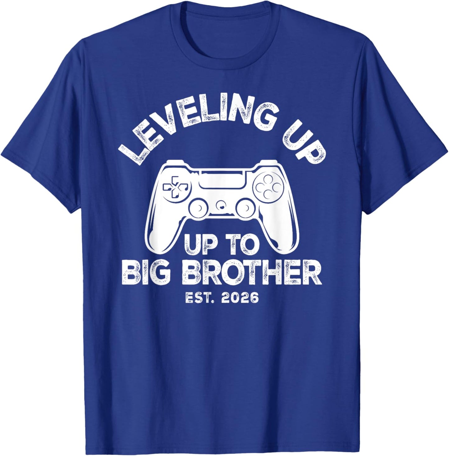 Big Bro Level Unlocked Boys Leveling Up to Big Brother 2026 T-Shirt - T-Shirt | Royal
