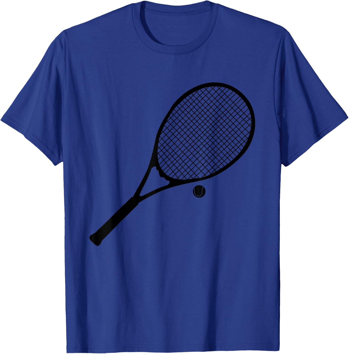 Silhouette Tennis Racket And Ball Player Smash Serve Fans T-Shirt - T-Shirt | Royal