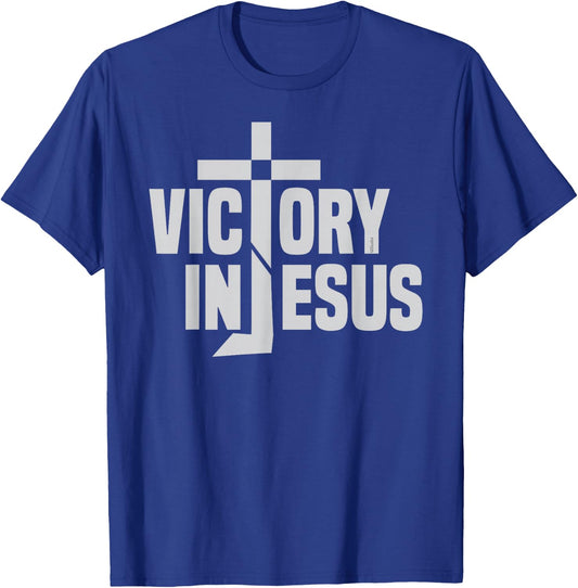 COMPLETE VICTORY IN JESUS' NAME Christian-inspired T-Shirt - T-Shirt | Royal