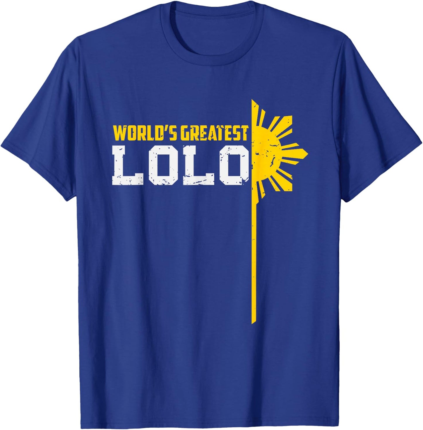 World s Greatest Lolo Filipino Grandpa T-Shirt - T-Shirt | Royal