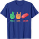Salami Lover Costume with Peace and Love Signs Funny Italian T-Shirt - T-Shirt | Royal