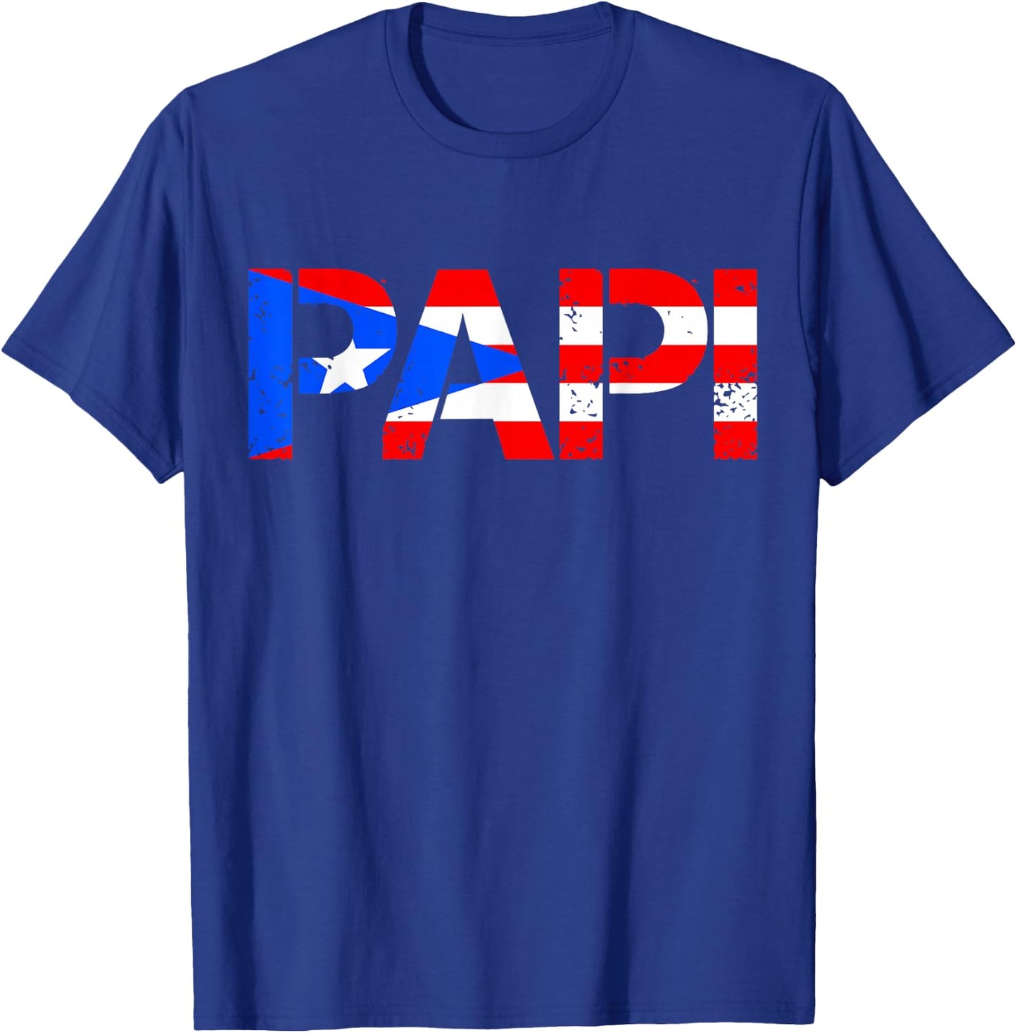 Puerto Rico Flag Father's Day Patriotic Puerto Rican Pride T-Shirt - T-Shirt | Royal