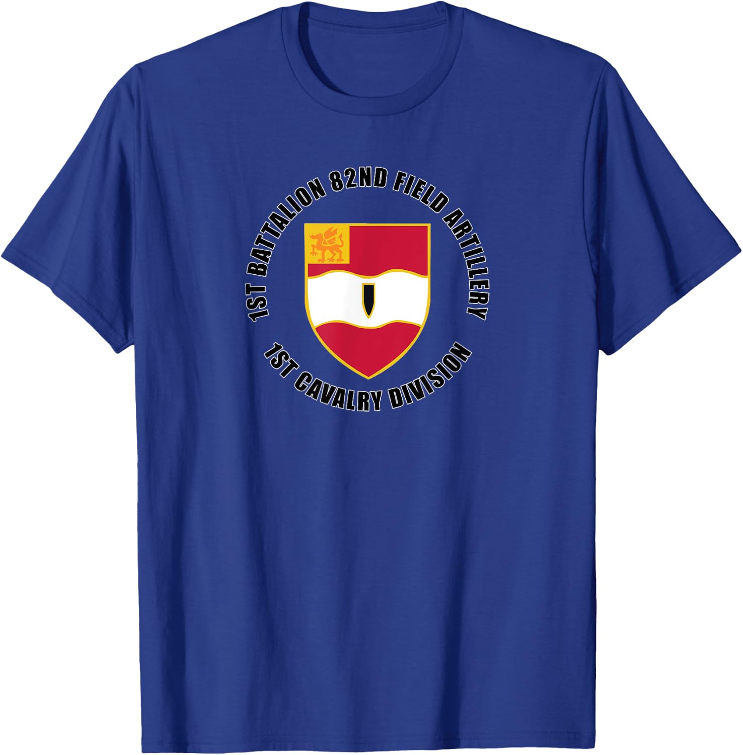 1st Battalion 82nd Field Artillery 1st Cavalry Division Gift T-Shirt - T-Shirt | Royal