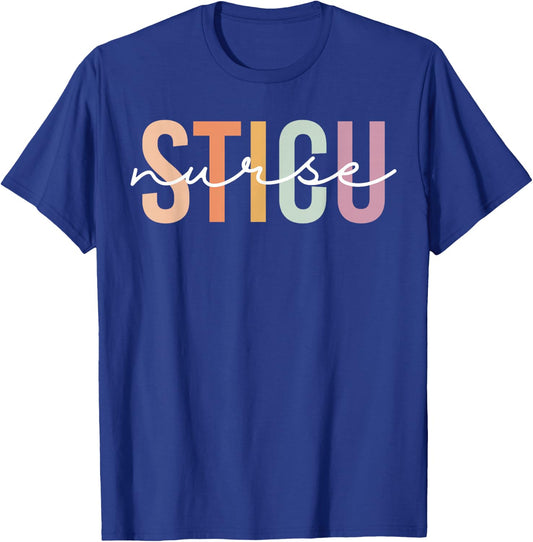 Surgical Trauma Intensive Care Unit STICU Nurse Appreciation T-Shirt - T-Shirt | Royal