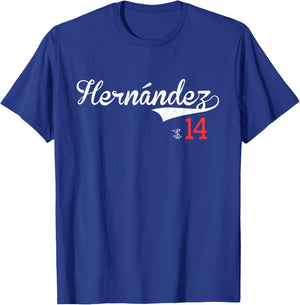Kike Hernandez Vintage Gameday T-Shirt - T-Shirt | Royal
