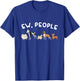 Ew, People Funny Dog Lover Graphic T-Shirt - T-Shirt | Royal