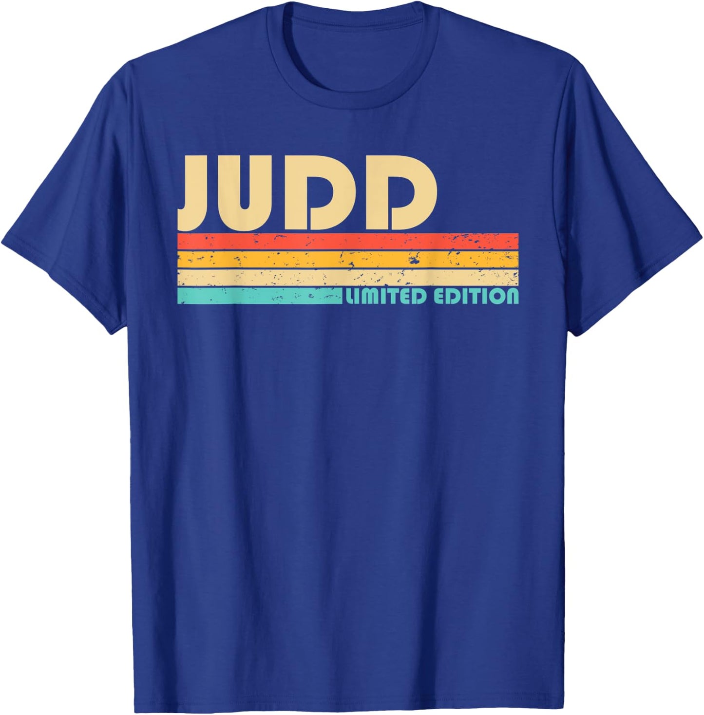 JUDD Surname Funny Retro Vintage 80s 90s Birthday Reunion T-Shirt - T-Shirt | Royal