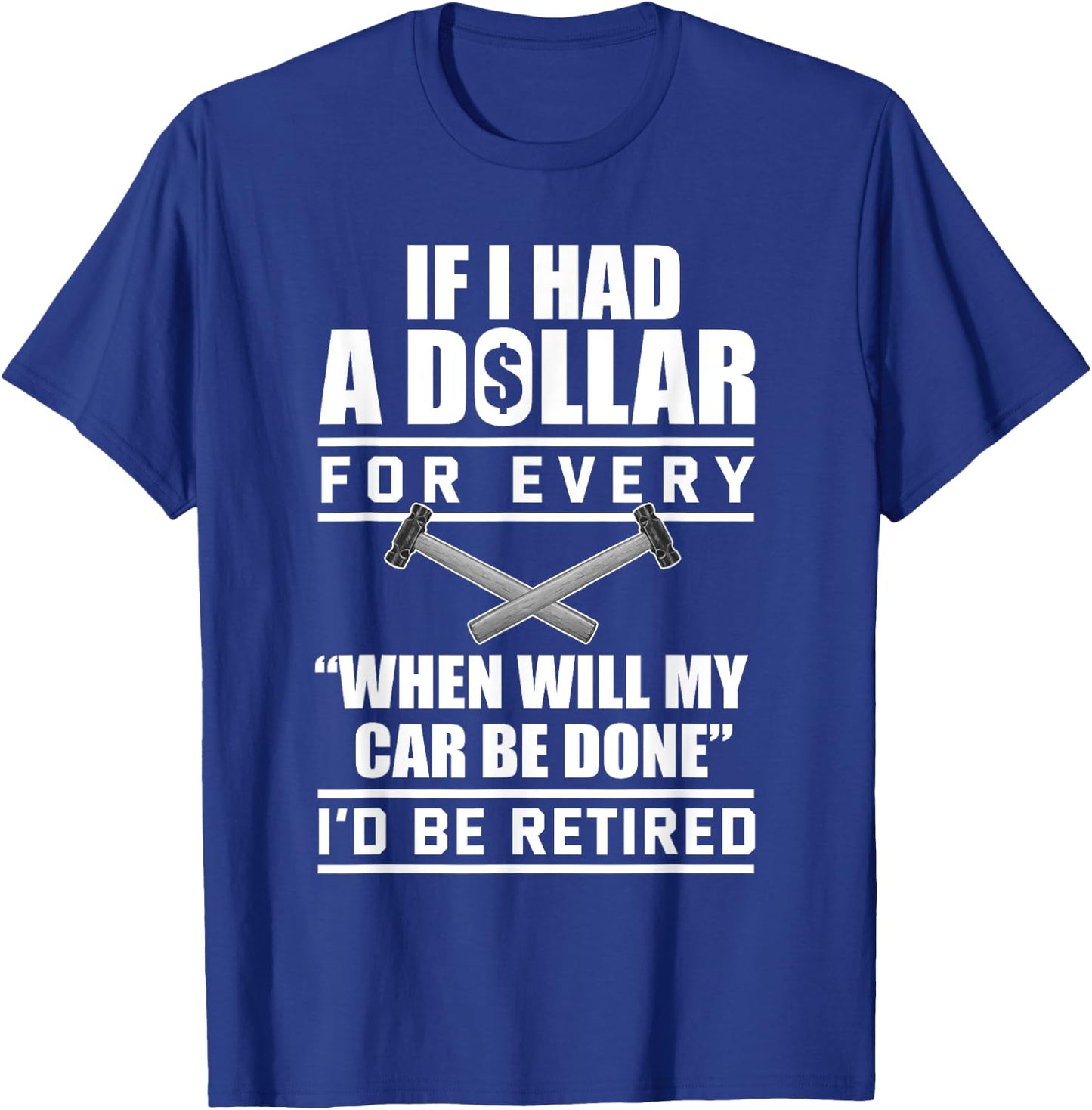 Funny Auto Body Technician , Small, Black T-Shirt - T-Shirt | Royal
