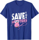 Save the hooters breast cancer T-Shirt - T-Shirt | Royal