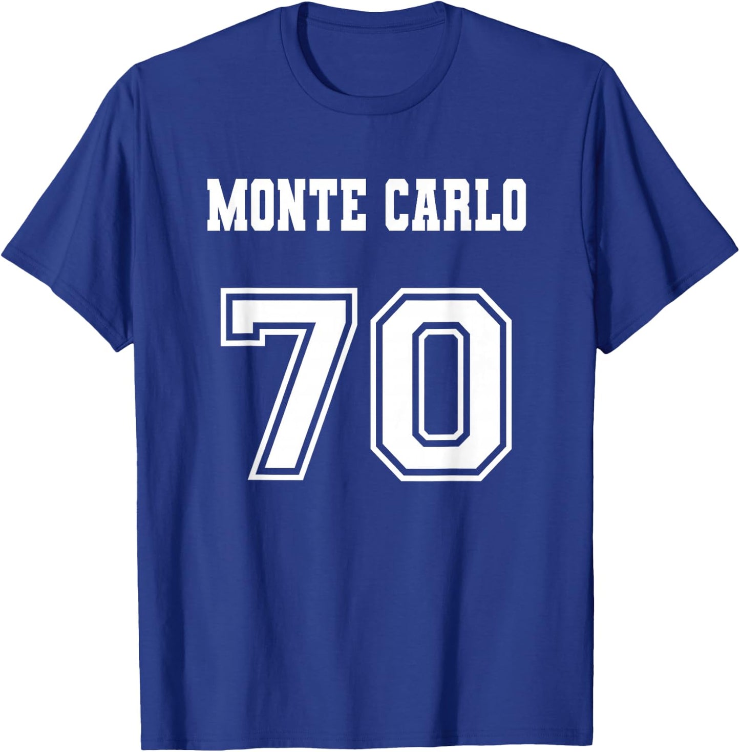 Jersey Style Monte Carlo 70 1970 Old School Muscle Car T-Shirt - T-Shirt | Royal