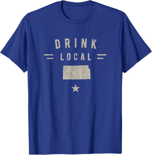 Drink Local Kansas Craft Beer Lover's T-Shirt - T-Shirt | Royal