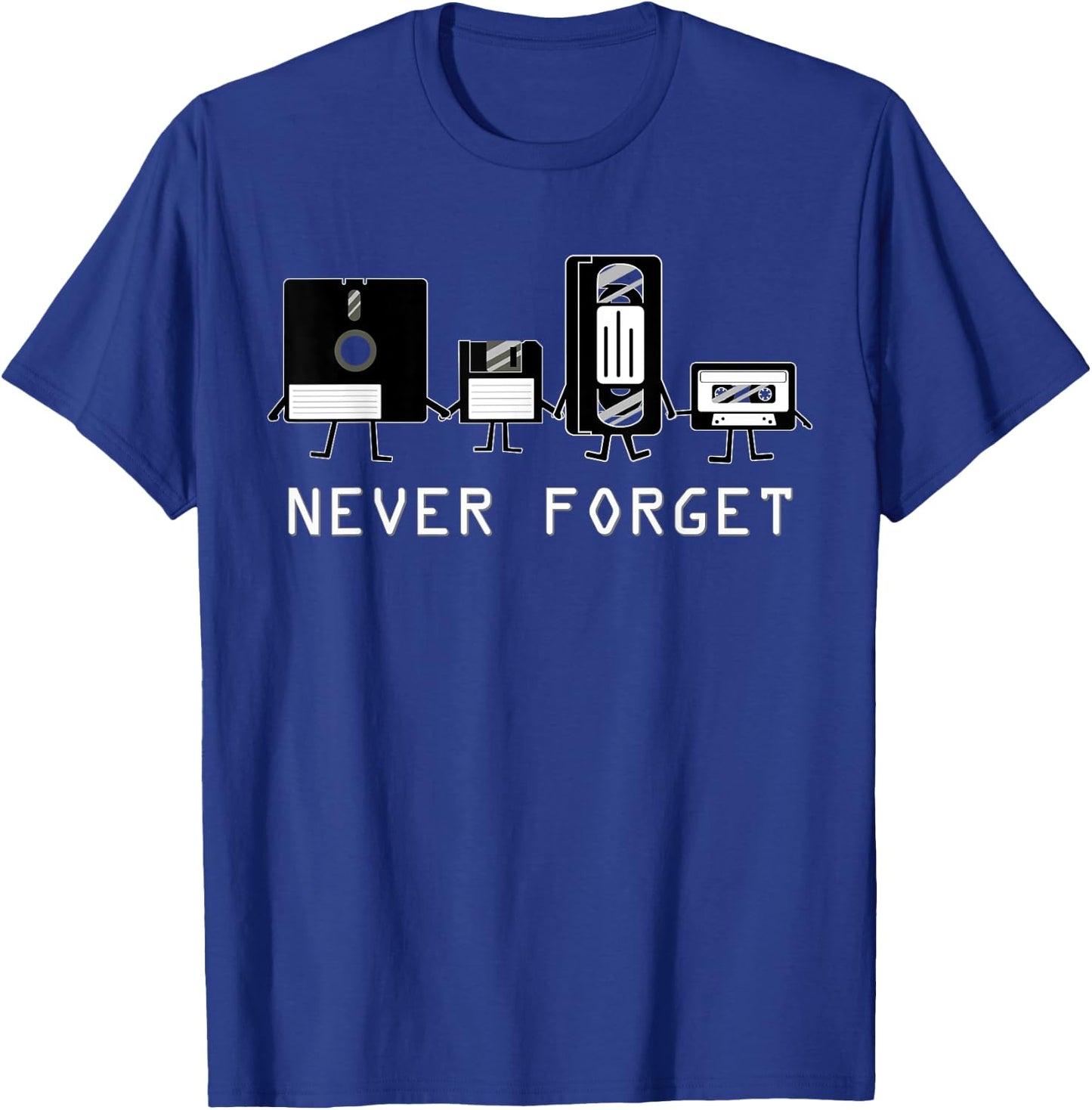 Vintage never forget Cassette tape - VCR Tape T-Shirt - T-Shirt | Royal