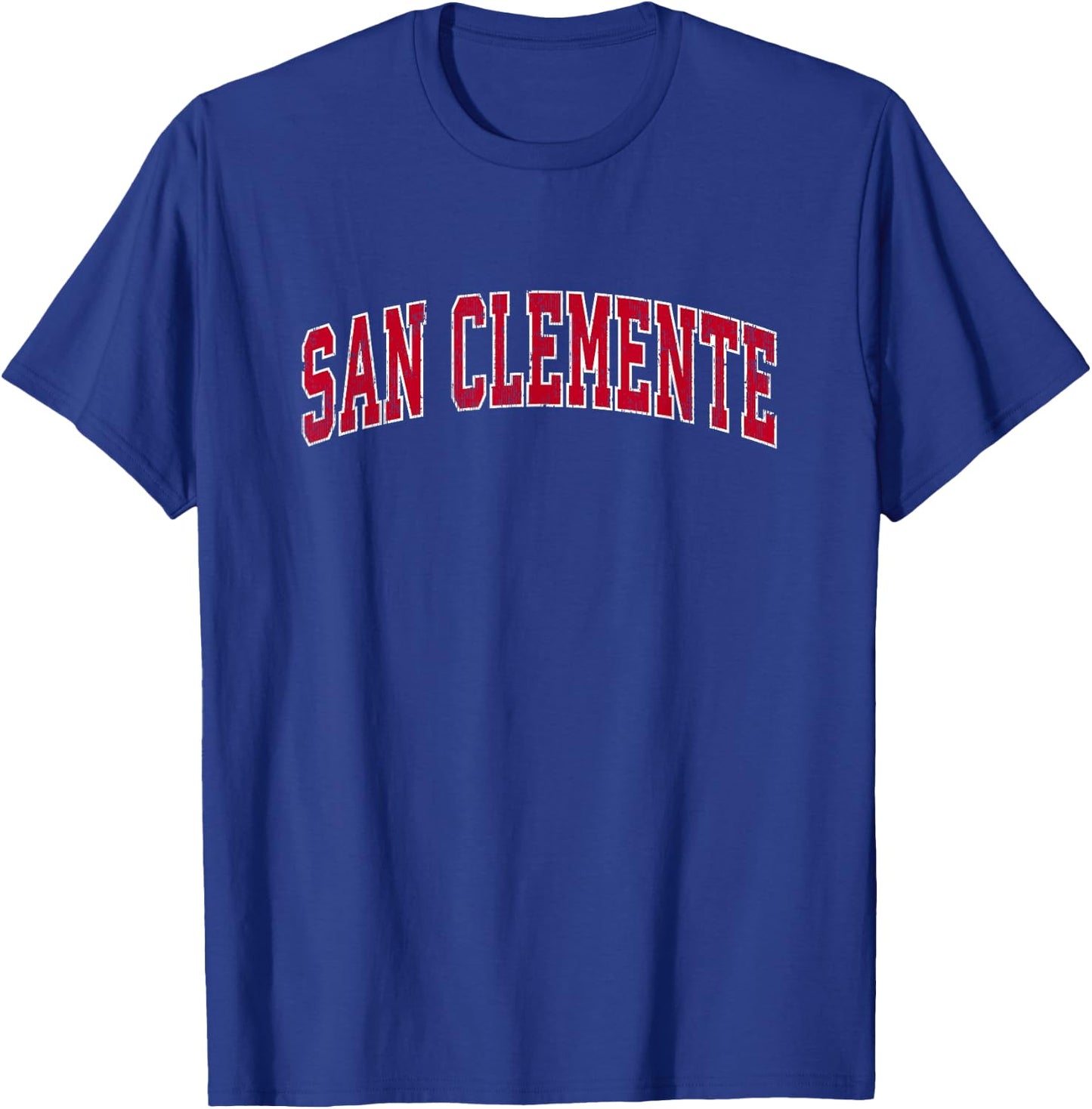 San Clemente California CA Vintage Sports Design Red Design T-Shirt - T-Shirt | Royal