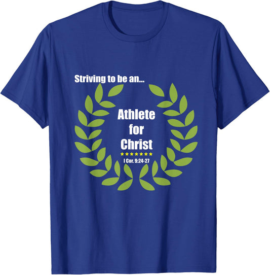 St. Nectarios Orthodox Church Athlete For Christ T-Shirt - T-Shirt | Royal