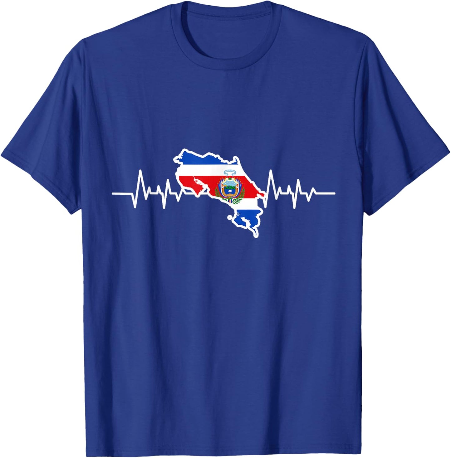 Heartbeat Croatian Flag Gift Croatia T-Shirt - T-Shirt | Royal