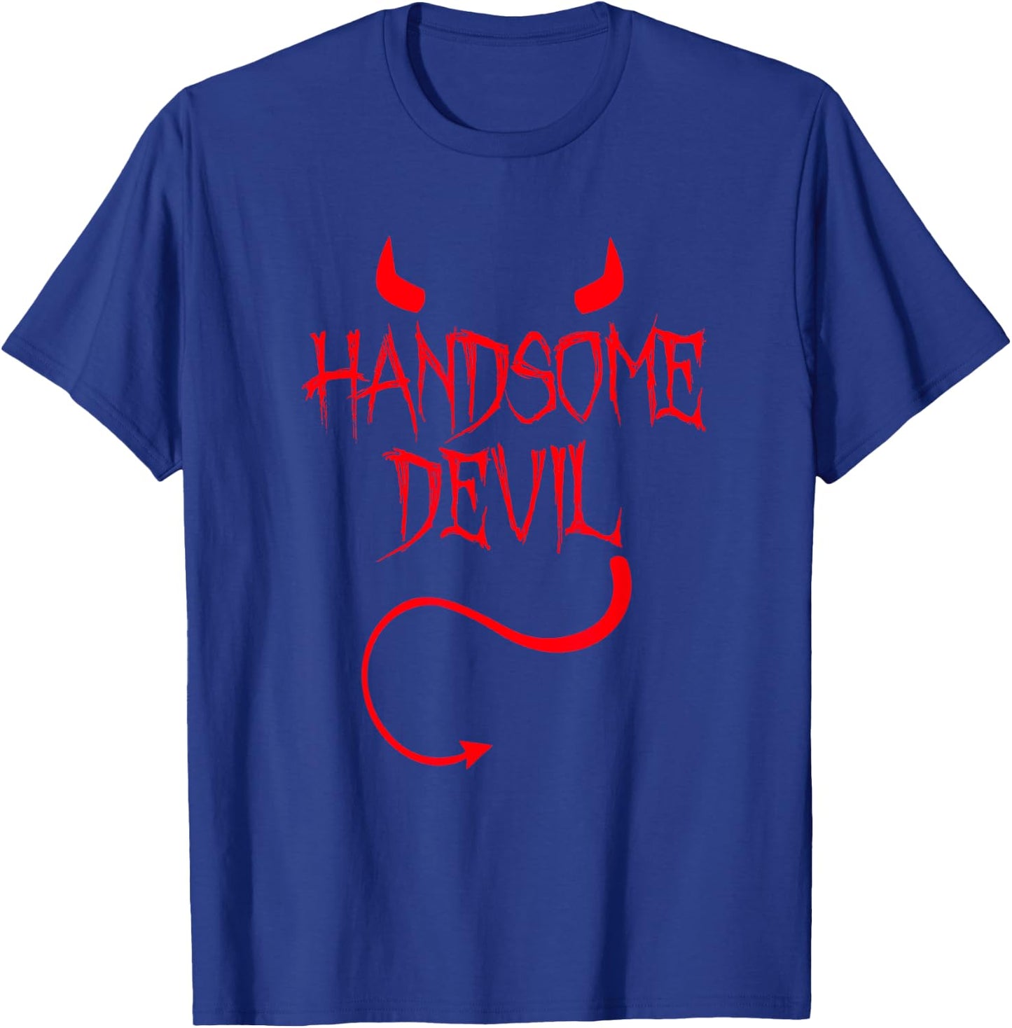 Handsome Devil Easy Halloween Costume Funny Demon T-Shirt - T-Shirt | Royal