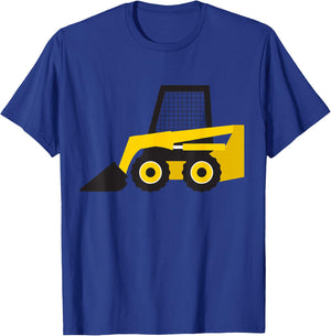 Little Worker Construction Skid Steer Loader Tractor T-Shirt - T-Shirt | Royal