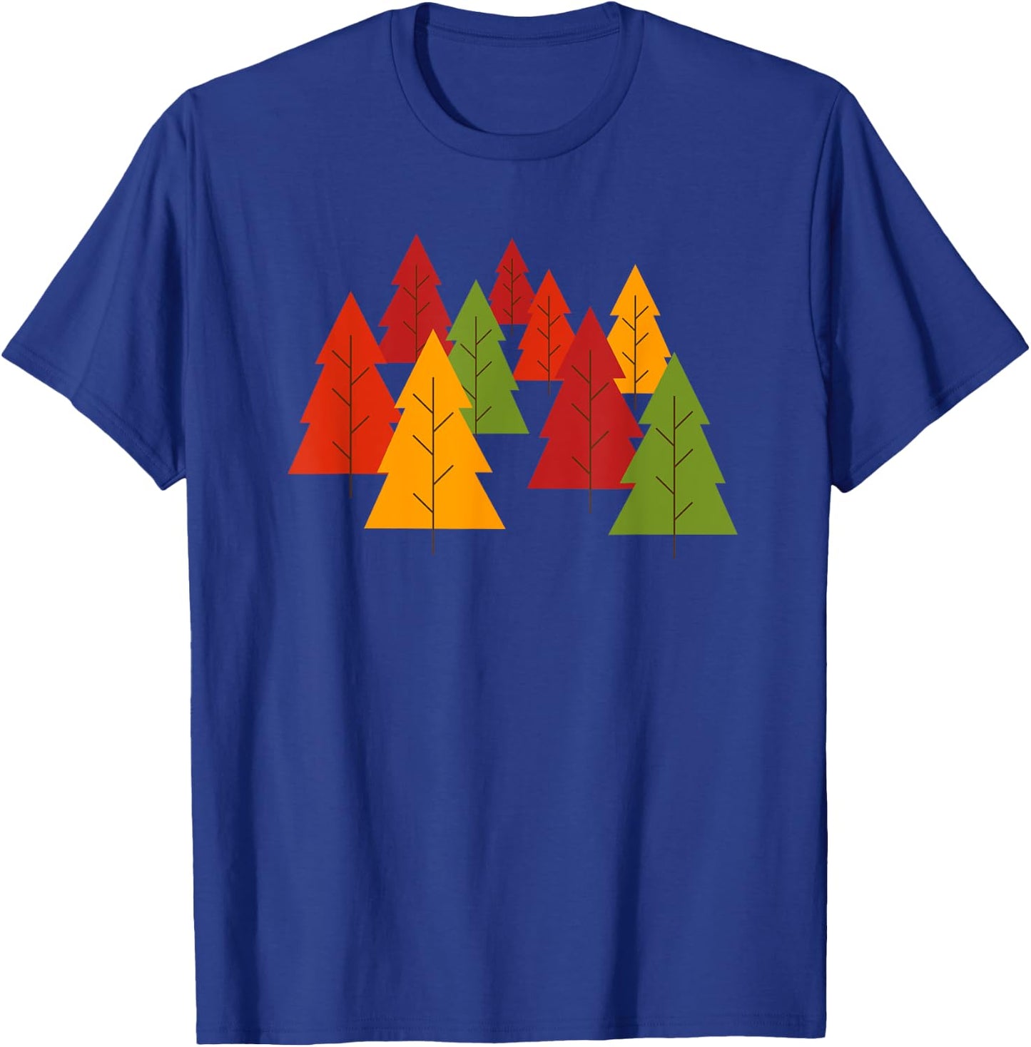 Fall Color Changing Leaves Cute Autumn Trees T-Shirt - T-Shirt | Royal