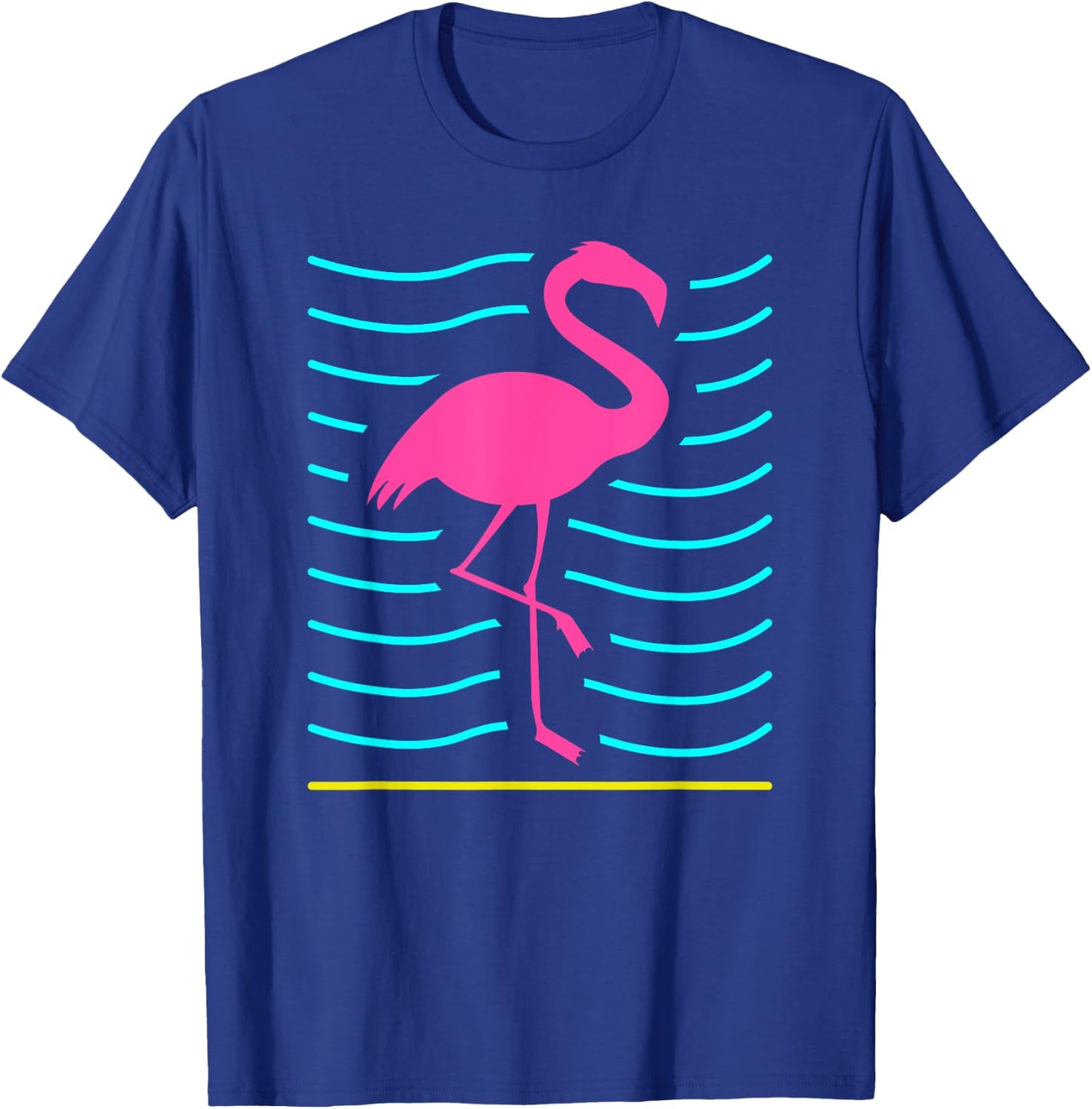 Retro Flamingo T-Shirt - T-Shirt | Royal