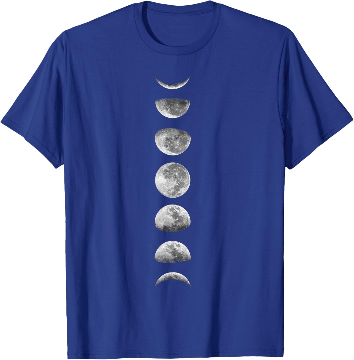 Moon Phases Lunar Calendar Astronomy Binoculars Aesthetic T-Shirt - T-Shirt | Royal