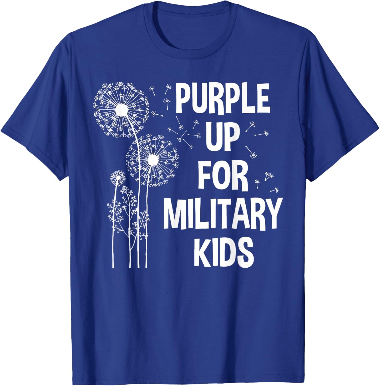 Purple Up for Military Kids - Month of the Military Child T-Shirt - T-Shirt | Royal