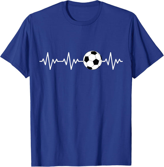 Heartbeat Soccer T-Shirt - T-Shirt | Royal