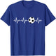Heartbeat Soccer T-Shirt - T-Shirt | Royal