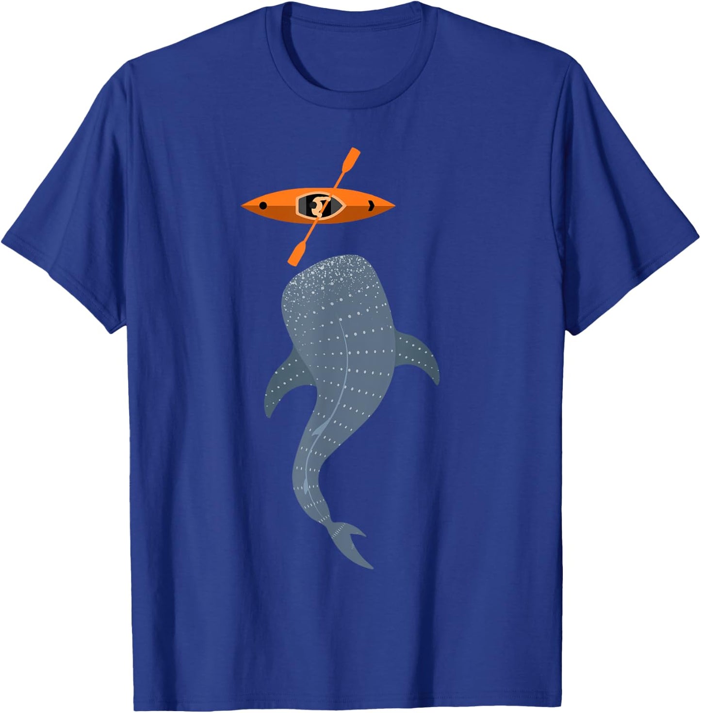 Kayak Whale Sea Kayaking Outdoor Adventurer Athletic Kayaker T-Shirt - T-Shirt | Royal