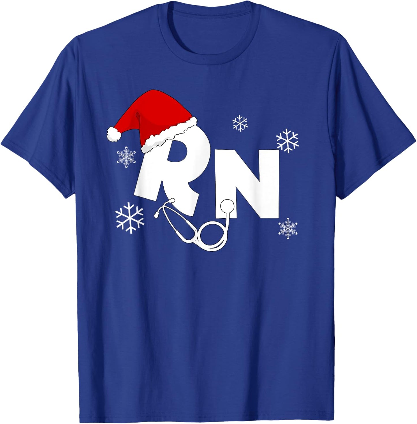 Registered Nurse Santa RN Christmas gifts for nurses T-Shirt - T-Shirt | Royal