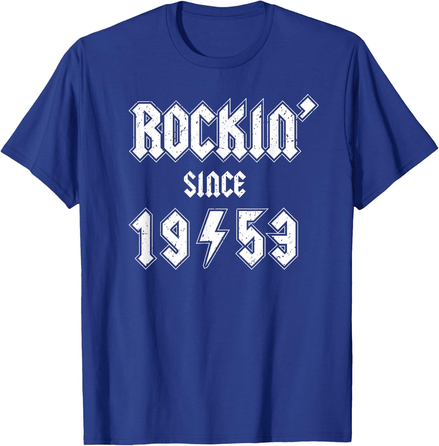 Rockin' Since 1953, Gen X Boomer Rocker Celebrate Birth Year T-Shirt - T-Shirt | Royal