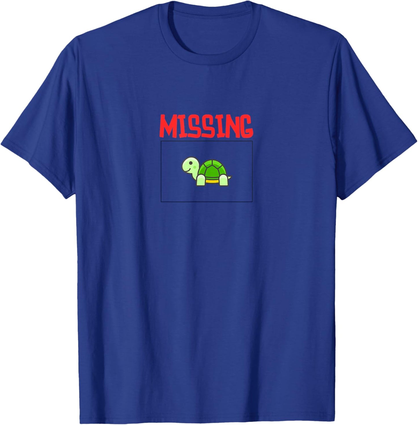 Missing Turtle Larry Cartoon T-Shirt - T-Shirt | Royal