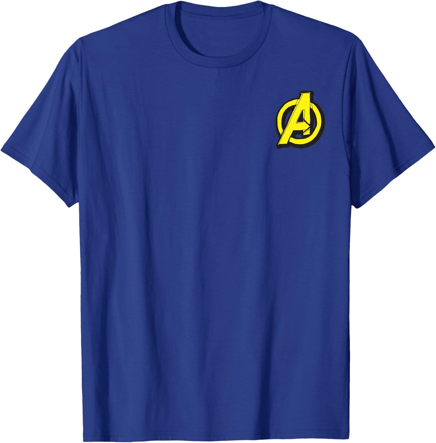 Marvel Avengers Yellow Block Logo T-Shirt - T-Shirt | Royal