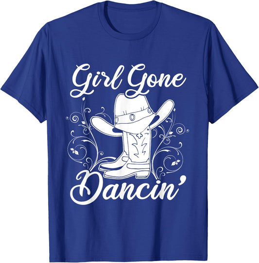 Line Dancing Texas Cowgirl Gift Women Line Dance T-Shirt - T-Shirt | Royal