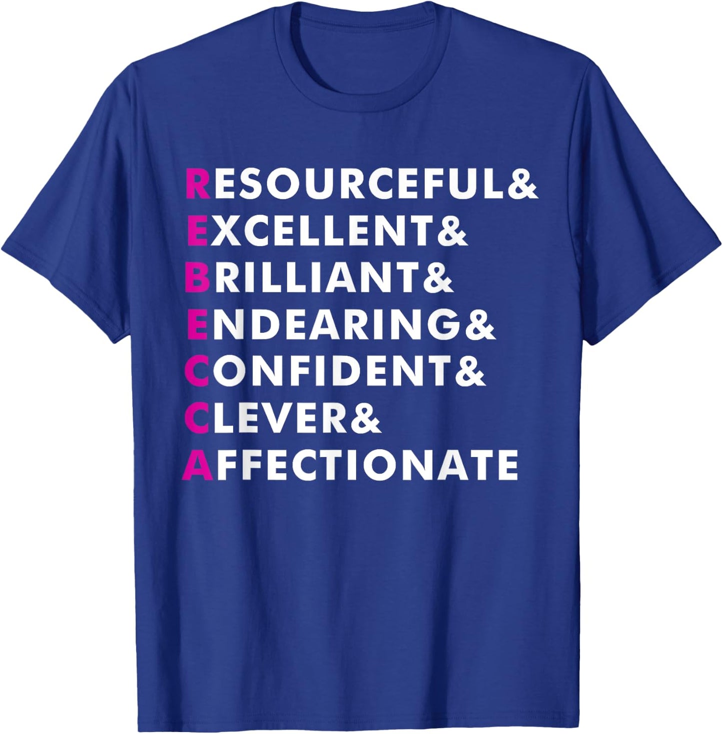 Rebecca Name Shirt Personalized Gift T-Shirt - T-Shirt | Royal
