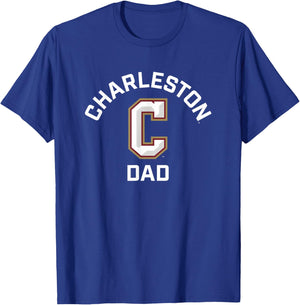 College of Charleston Cougars Arched Dad T-Shirt - T-Shirt | Royal