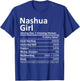 NASHUA GIRL NH NEW HAMPSHIRE Funny City Home Roots USA Gift T-Shirt - T-Shirt | Royal