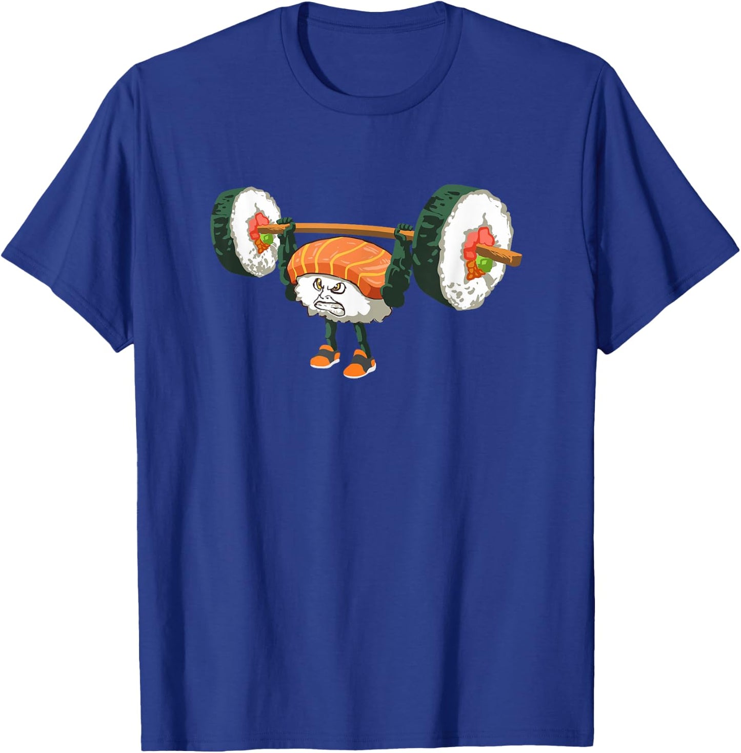 Funny Weightlifting Gift A Sushi Loving Weightlifter T-Shirt - T-Shirt | Royal