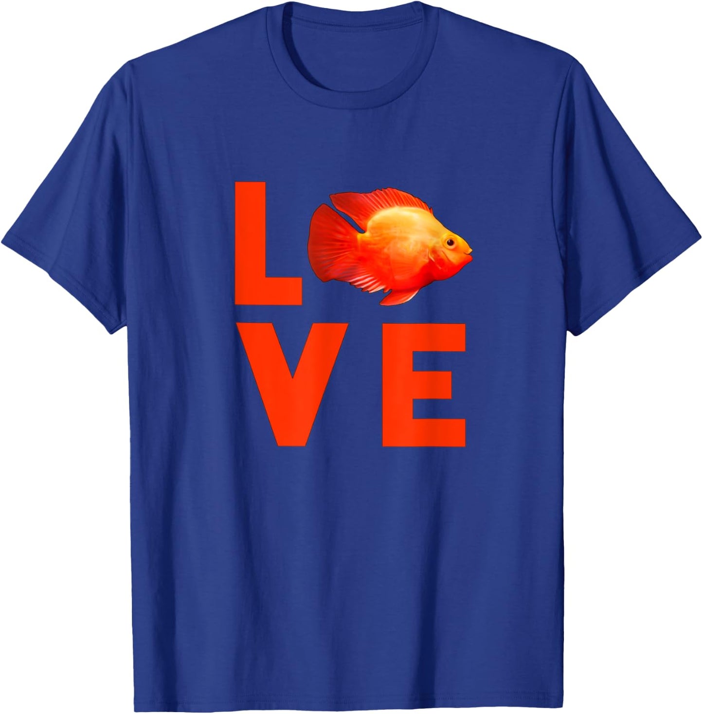 Red Blood Parrot Cichlid Monster Aquarium Fish Gift T-Shirt - T-Shirt | Royal