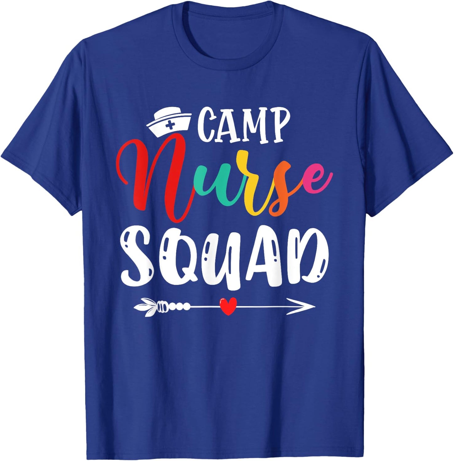 Cute Camp Nurse Squad Funny Nurses Matching T-Shirt - T-Shirt | Royal