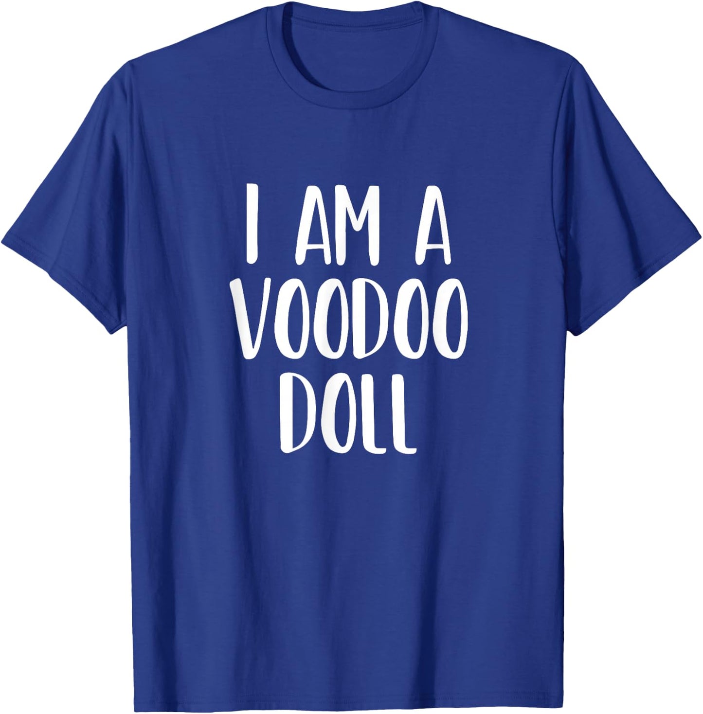 I Am A Voodoo Doll Halloween I'm Simple Costume Lazy T-Shirt - T-Shirt | Royal