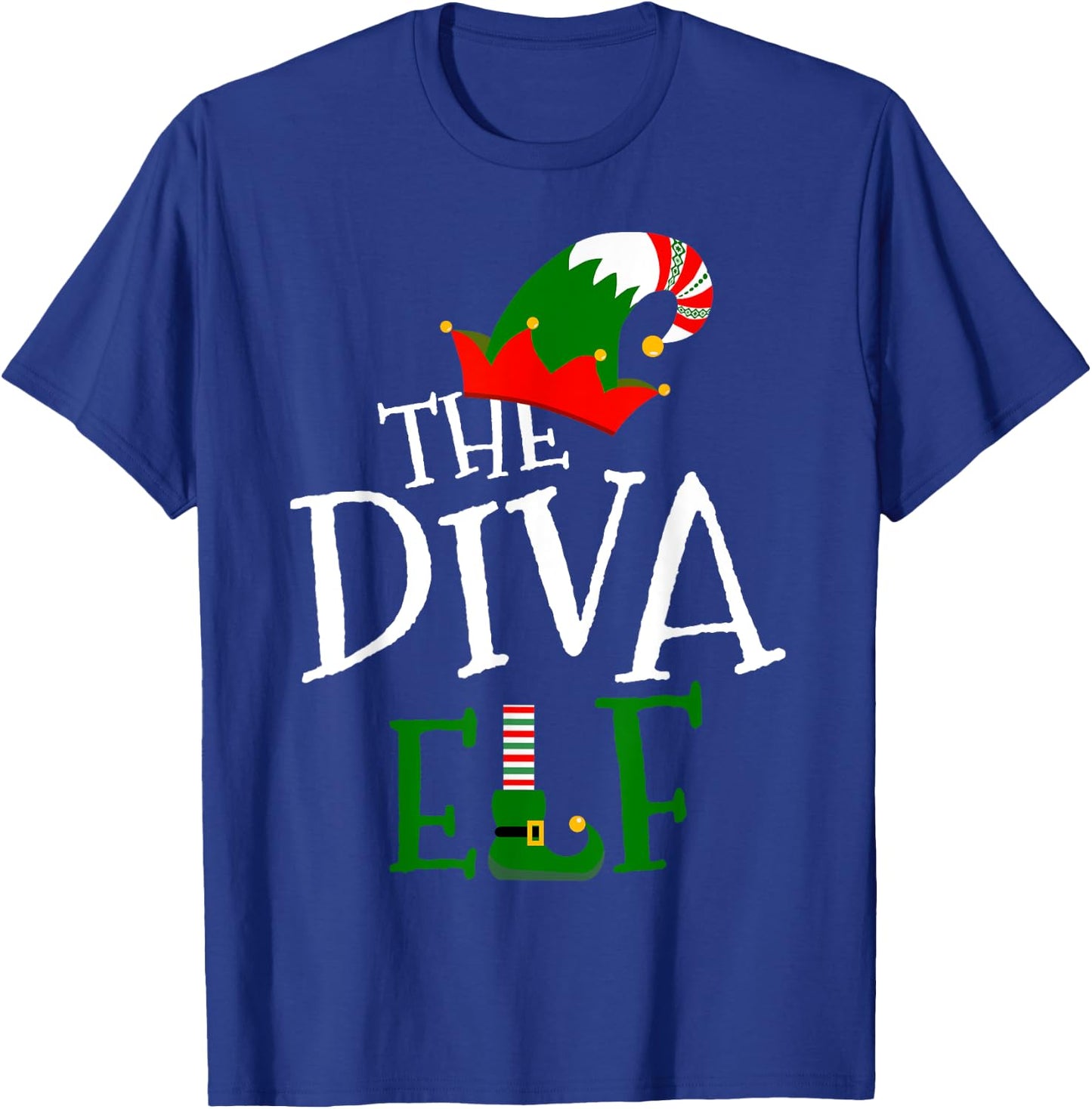 The Diva Elf Family Matching Group Gift Christmas Costume T-Shirt - T-Shirt | Royal