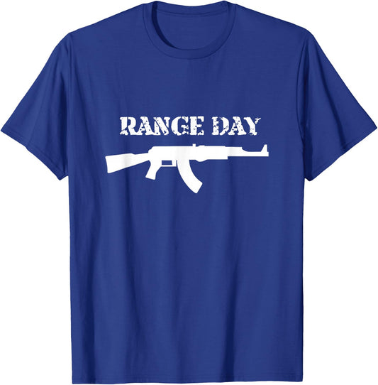Range Day Firearms Tactical Rifle Instructor Police Military T-Shirt - T-Shirt | Royal