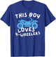 This Boy Loves 4-Wheelers Quad Biking - Quad Biker ATV T-Shirt - T-Shirt | Royal