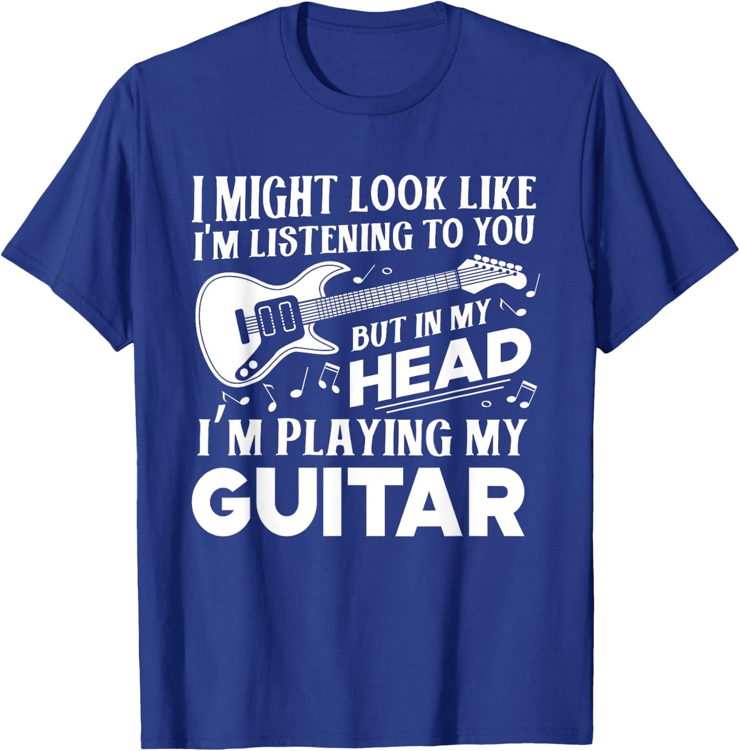 Funny Guitar Player Guitarist Music Lover Gift Women T-Shirt - T-Shirt | Royal