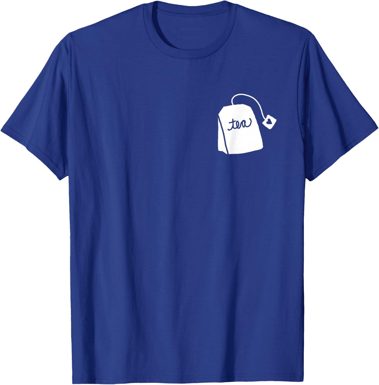 Tea Bag Pun Funny Play on Words Cute Graphic Design Tea T-Shirt - T-Shirt | Royal