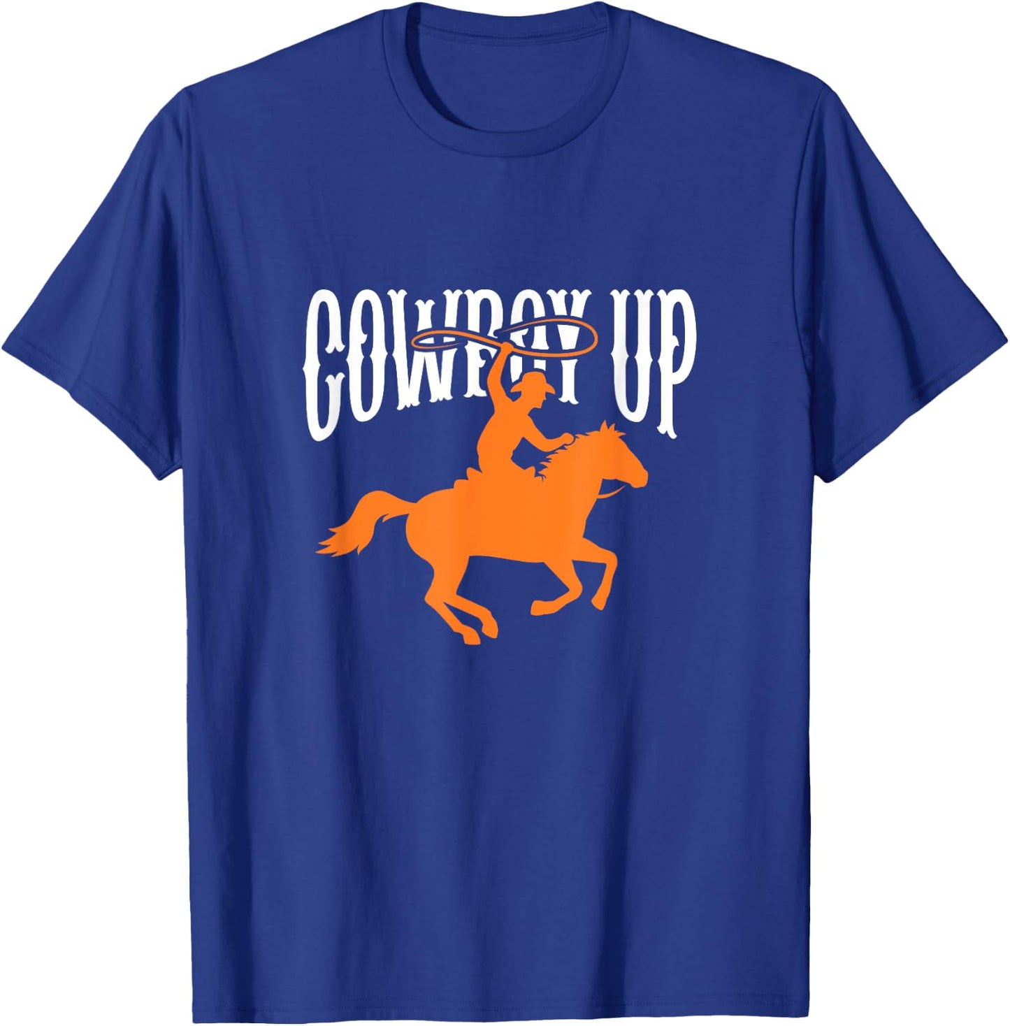 Cowboy Cowgirl Rodeo Western Southern : Cowboy, Horseback Riding, Equestrian, , Small, Black, Short Sleeve T-Shirt - T-Shirt | Royal