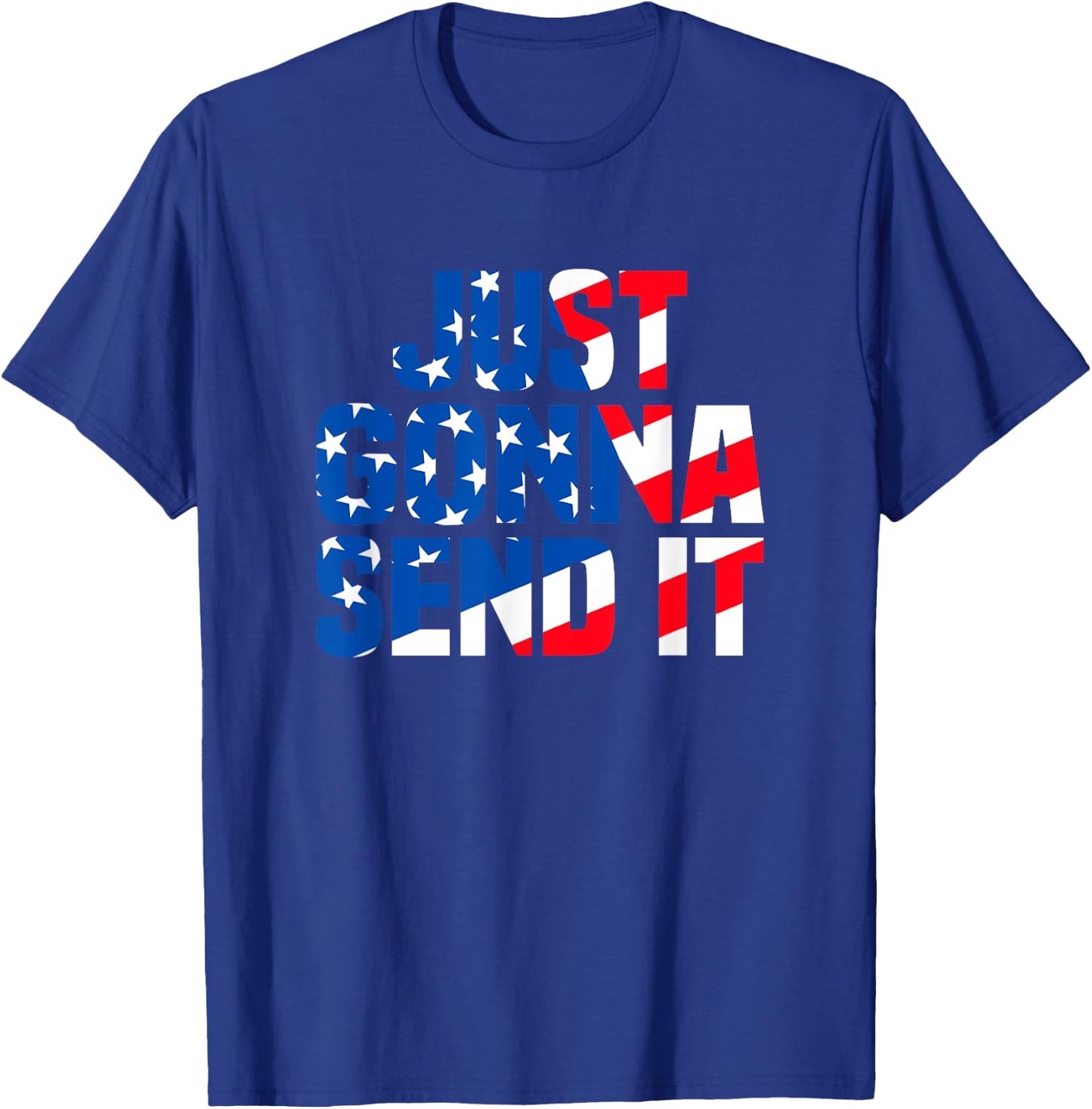 Motocross Racer Trail Rider Outdoor Just gonna send it T-Shirt - T-Shirt | Royal