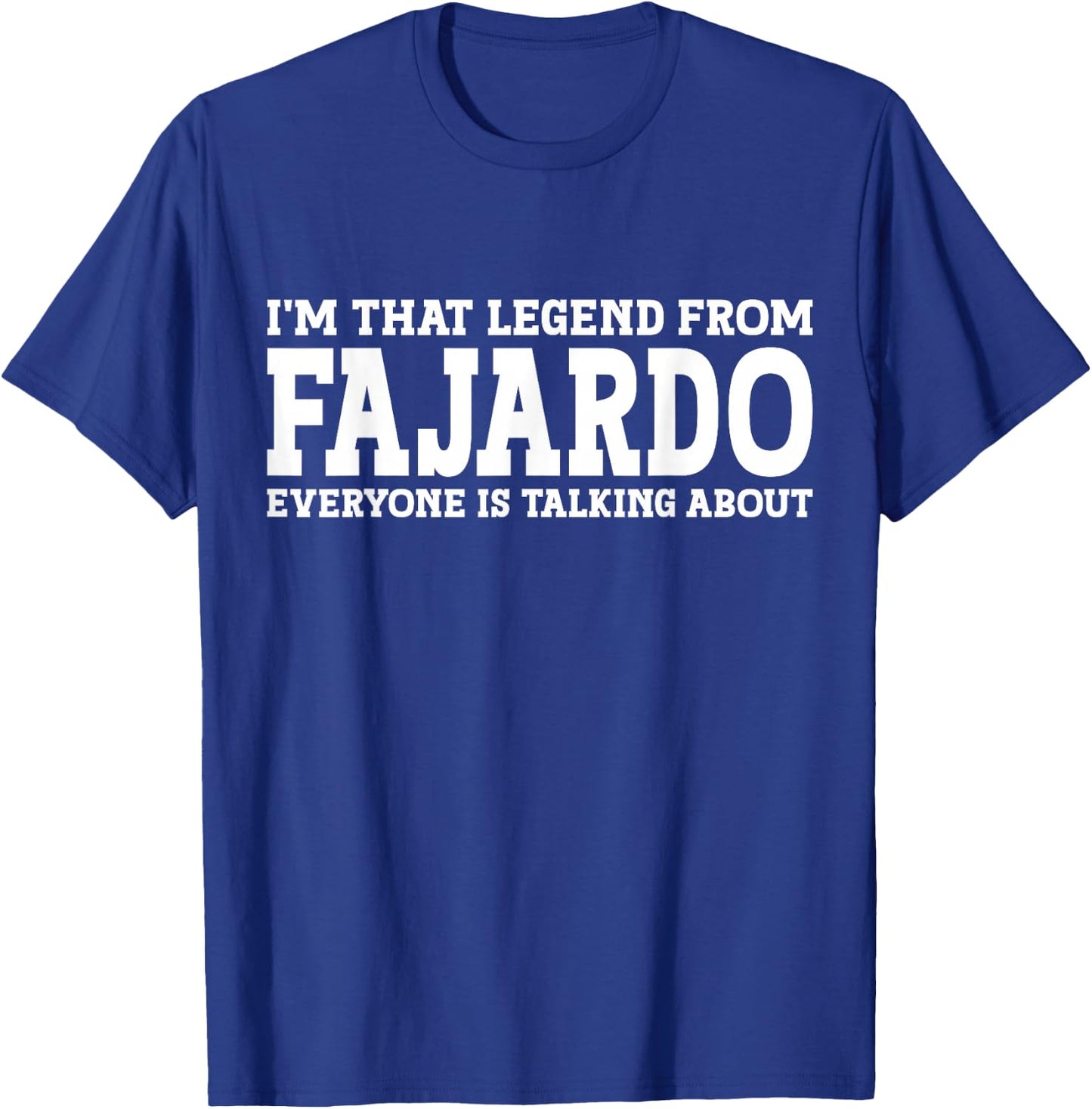 Fajardo Hometown PR Puerto Rico Home Roots City Fajardo T-Shirt - T-Shirt | Royal